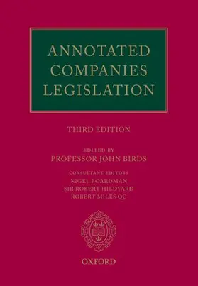 Birds |  Annotated Companies Legislation | Buch |  Sack Fachmedien