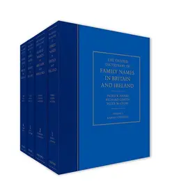 Hanks / Coates / McClure |  The Oxford Dictionary of Family Names in Britain and Ireland | Buch |  Sack Fachmedien