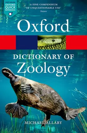 Allaby |  A Dictionary of Zoology | Buch |  Sack Fachmedien