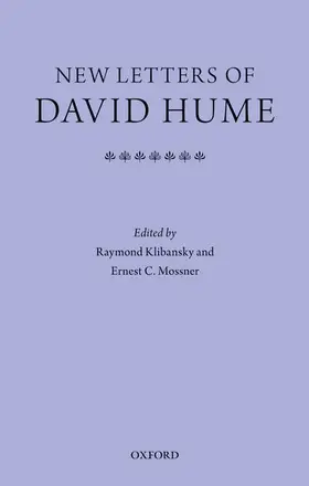 Klibansky / Mossner |  New Letters of David Hume | Buch |  Sack Fachmedien