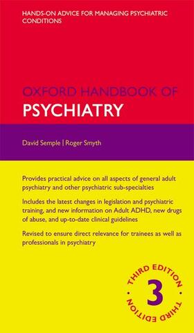 Semple / Smyth | Oxford Handbook of Psychiatry | Buch | 978-0-19-969388-7 | sack.de