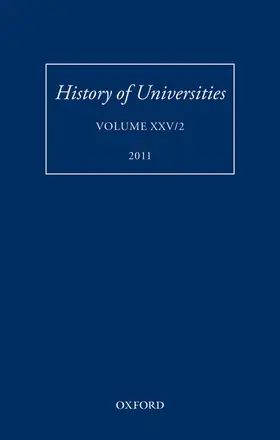 Feingold |  History of Universities | Buch |  Sack Fachmedien