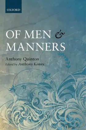 Quinton / Kenny |  Of Men and Manners | Buch |  Sack Fachmedien