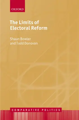 Bowler / Donovan |  LIMITS ELECTORIAL REFORM CEP C | Buch |  Sack Fachmedien