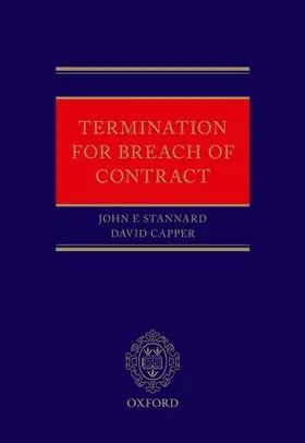 Stannard / Capper |  Termination for Breach of Contract | Buch |  Sack Fachmedien