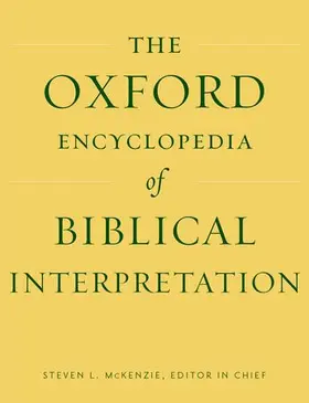 McKenzie |  Oxford Encyclopedia of Biblical Interpretation | Buch |  Sack Fachmedien