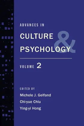 Gelfand / Chiu / Hong |  Advances in Culture and Psychology | Buch |  Sack Fachmedien
