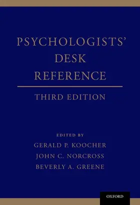 Koocher / Norcross / Greene |  Psychologists' Desk Reference Third Edition | Buch |  Sack Fachmedien