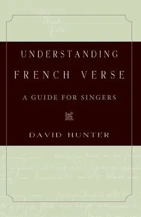 Hunter |  Understanding French Verse | Buch |  Sack Fachmedien