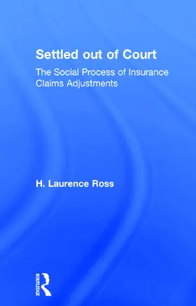 Ross |  Settled out of Court | Buch |  Sack Fachmedien