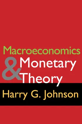 Johnson | Macroeconomics and Monetary Theory | Buch | 978-0-202-30865-4 | www.sack.de