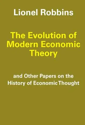Cone / Robbins |  The Evolution of Modern Economic Theory | Buch |  Sack Fachmedien