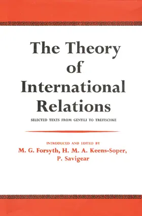 Lutz / Forsyth |  The Theory of International Relations | Buch |  Sack Fachmedien