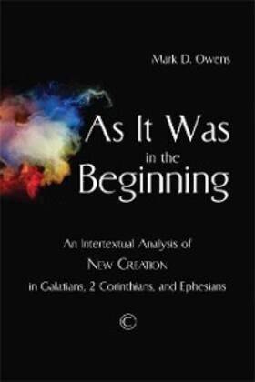 Owens |  As it Was in the Beginning | eBook | Sack Fachmedien
