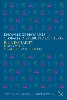 Kotlarsky / Fenema / Oshri |  Knowledge Processes in Globally Distributed Contexts | Buch |  Sack Fachmedien