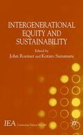 Roemer / Suzumura |  Intergenerational Equity and Sustainability | Buch |  Sack Fachmedien