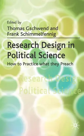 Gschwend / Schimmelfennig |  Research Design in Political Science | Buch |  Sack Fachmedien