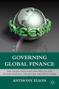 Elson |  Governing Global Finance | Buch |  Sack Fachmedien