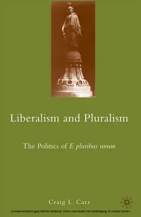 Carr |  Liberalism and Pluralism | eBook | Sack Fachmedien