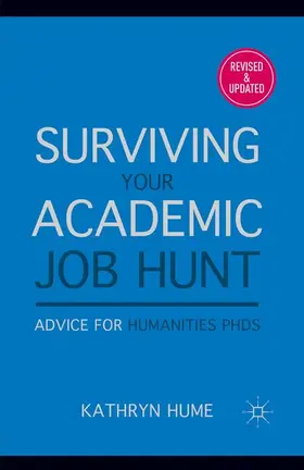 Hume | Surviving Your Academic Job Hunt | Buch | 978-0-230-10946-9 | www.sack.de