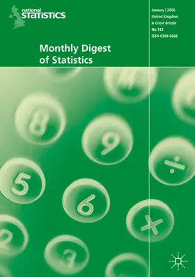 NA |  Monthly Digest of Statistics Vol 747, March 2008 | Buch |  Sack Fachmedien