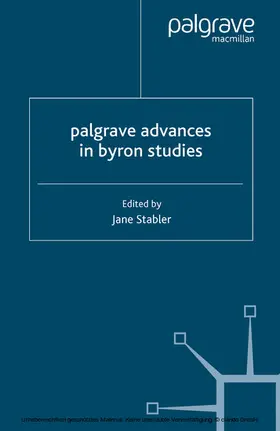 Stabler |  Palgrave Advances in Byron Studies | eBook | Sack Fachmedien