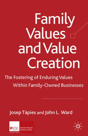 Tàpies / Ward |  Family Values and Value Creation | Buch |  Sack Fachmedien