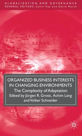 Grote / Lang / Schneider |  Organized Business Interests in Changing Environments | Buch |  Sack Fachmedien