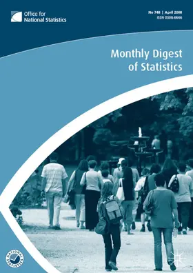 NA |  Monthly Digest of Statistics Vol 751, July 2008 | Buch |  Sack Fachmedien