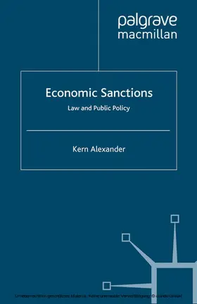 Alexander |  Economic Sanctions | eBook | Sack Fachmedien