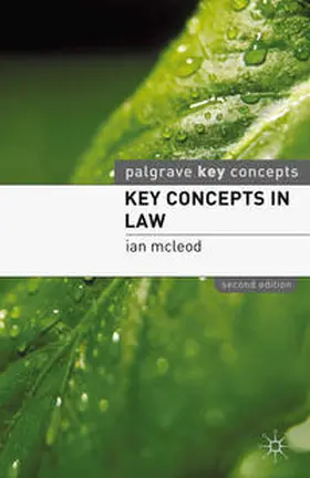 Mcleod | Key Concepts in Law | Buch | 978-0-230-23294-5 | sack.de