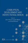 Kornai / Mátyás / Roland |  Corruption, Development and Institutional Design | eBook | Sack Fachmedien