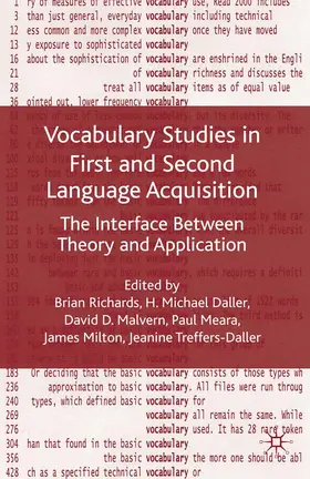 Richards / Malvern / Daller |  Vocabulary Studies in First and Second Language Acquisition | eBook | Sack Fachmedien