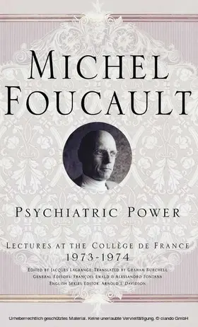 Foucault / Davidson |  Psychiatric Power | eBook | Sack Fachmedien