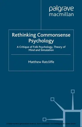Ratcliffe |  Rethinking Commonsense Psychology | eBook | Sack Fachmedien