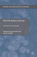 Drobnic / Guillén |  Work-Life Balance in Europe | Buch |  Sack Fachmedien