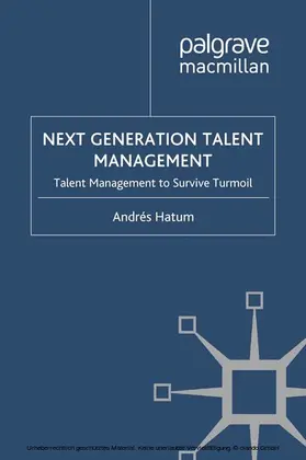 Hatum |  Next Generation Talent Management | eBook | Sack Fachmedien