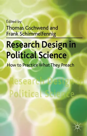 Schimmelfennig / Gschwend |  Research Design in Political Science | Buch |  Sack Fachmedien