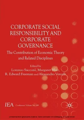 Sacconi / Blair / Freeman |  Corporate Social Responsibility and Corporate Governance | eBook | Sack Fachmedien