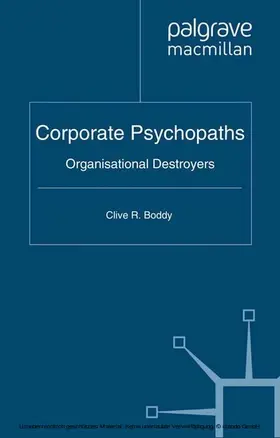 Boddy |  Corporate Psychopaths | eBook | Sack Fachmedien