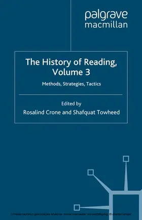 Crone / Towheed |  The History of Reading, Volume 3 | eBook | Sack Fachmedien