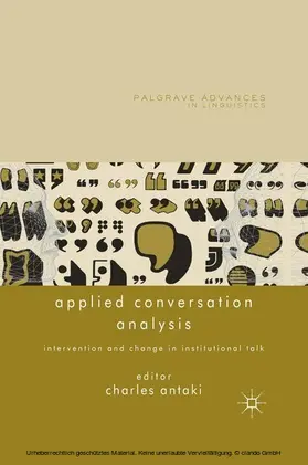 Antaki |  Applied Conversation Analysis | eBook | Sack Fachmedien