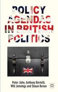 John / Bertelli / Jennings |  Policy Agendas in British Politics | Buch |  Sack Fachmedien