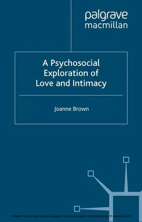 Brown |  A Psychosocial Exploration of Love and Intimacy | eBook | Sack Fachmedien