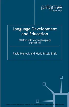 Menyuk / Brisk |  Language Development and Education | eBook | Sack Fachmedien