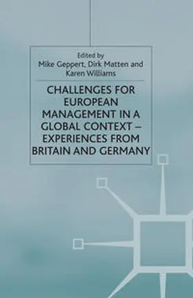 Geppert / Matten / Williams |  Challenges for European Management in a Global Context | eBook | Sack Fachmedien