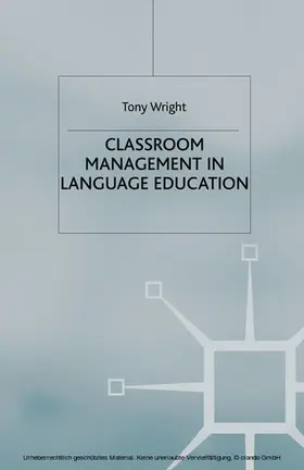Wright |  Classroom Management in Language Education | eBook | Sack Fachmedien