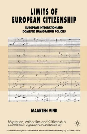 Vink |  Limits of European Citizenship | eBook | Sack Fachmedien