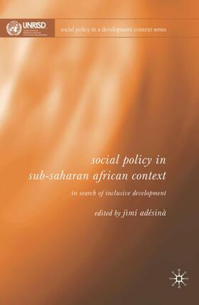 Adésínà | Social Policy in Sub-Saharan African Context | Buch | 978-0-230-52083-7 | sack.de