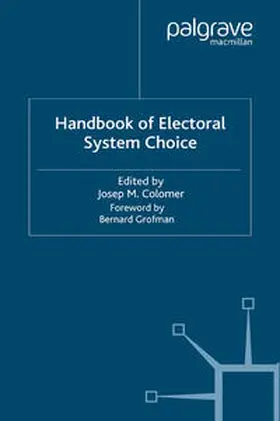 Colomer |  The Handbook of Electoral System Choice | eBook | Sack Fachmedien